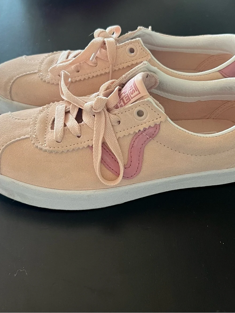 Converse Kids Pink Suede Sneakers with Light Pink Accent